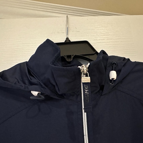 Nike Half Zip Running Jacket with Hood, Size L, Navy - Picture 5 of 10